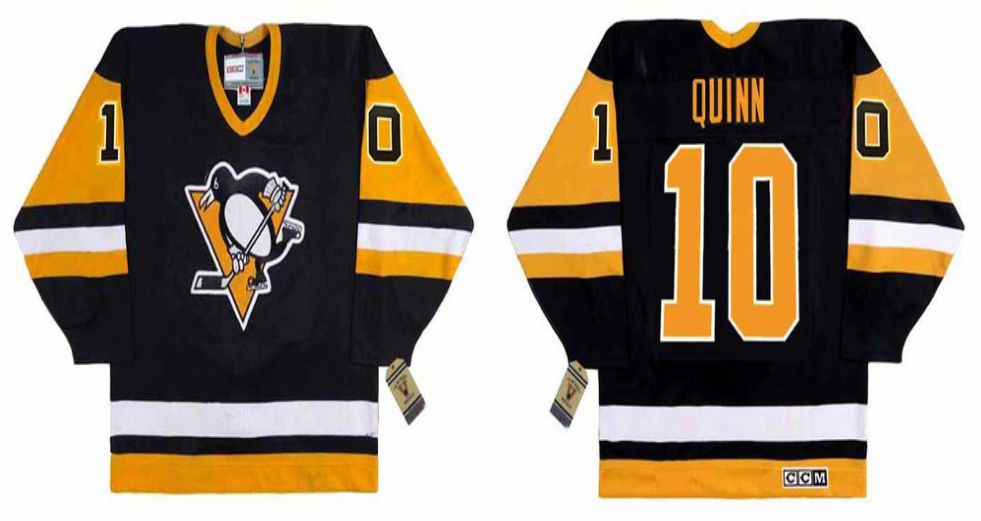 2019 Men Pittsburgh Penguins 10 Quinn Black CCM NHL jerseys